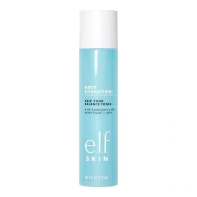 Imagen de e.l.f. Skin Keep Your Balance Toner, suave, refrescante, antiinflamatorio, elimina el maquillaje y las impurezas, hidrata, limpia, calma, infundido con ácido hialurónico, hamamelis aloe