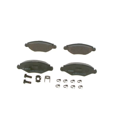 Imagen de BOSCH 0 986 494 039 Juego de pastillas freno Low Metallic con instrucciones montaje, Chapa antichirridos, tornillos PEUGEOT: 206 Hatchback
