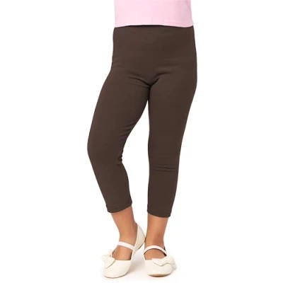Imagen de Merry Style Leggins 3/4 para Niñas Mallas Capri Pantalones Piratas Ropa Infantil Deportiva Niña Verano y Primavera MS10 226 (Marrón,152)