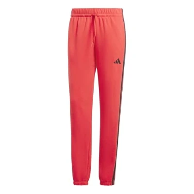 Imagen de adidas Mujer Essentials 3 Stripes French Terry Cuffed Pants, Pure Ruby/Black, XS