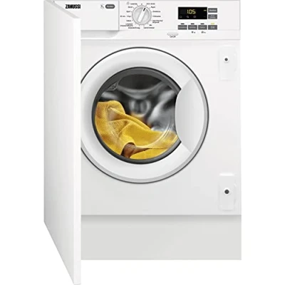 Imagen de Zanussi ZWI712UDWA Lavadora Integrable, Carga Frontal, 7 Kg / 1200 rpm, Programa AutoAdjust, Display XL, Inicio diferido, Rápido, Silenciosa, Blanco, Clase D