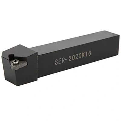 Imagen de 10 Unids 16Er Ag60 Hoja Insertar + Ser2020K16 Torno Cnc Torneado Portaherramientas Barra de Mandrinar Inserción Porta 1 Llave Roscado Conjunto Herramientas