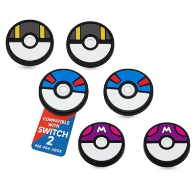 Imagen de MatoSan® Tapas de Agarre para Palanca Pulgar Switch 2, Fundas Silicona compatibles con Controladores empuñaduras ergonómicas Antideslizantes el (Version 3)
