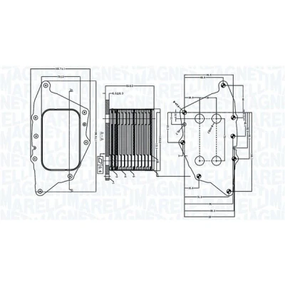 Imagen de MAGNETI MARELLI 350300005000 Radiador de Aceite MINI: Hatchback, Clubman