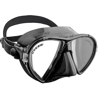 Imagen de Cressi Gafas de Buceo Sub Dn295050 Snorkeling, Unisex, Negro/Negro, Talla única