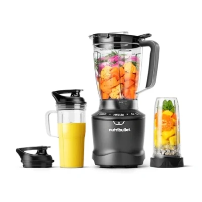 Imagen de Batidora de Vaso nutribullet SmartSense 1500 Combo, W, Jarra 1.89 l, 946 ml, Gris oscuro