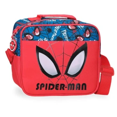 Imagen de Joumma Marvel Spiderman Authentic Neceser Adaptable con Bandolera Rojo 23x20x9 cms Poliéster L