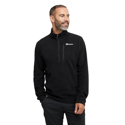 Imagen de Berghaus Prism Micro Polartec 1/2 Zip Parte Superior de Forro Polar, Hombre, Black/Black, 2XL