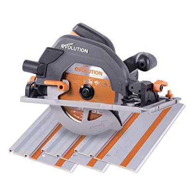 Imagen de EVOLUTION POWER TOOLS R185CCSX Sierra Circular multimaterial Compatible (Paquete de combinación 1020 mm con guía incluida), 230 V, 185
