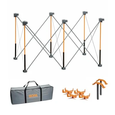 Imagen de Bora Soporte de Trabajo Centipede 2 x 4 pies y Mesa portátil Sawhorse con Patas Acero Plegables, CK6S