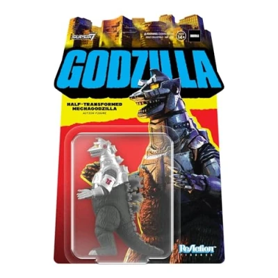 Imagen de Super7 Toho Godzilla Mechagodzilla medio transformada Figura de acción 3.75 pulgadas, colección película clásica y juguetes retro