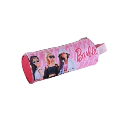 Imagen de ToyBags Estuche Escolar Barbie Portatodo con 1 Compartimento Diseño Asa Lateral Interior Forrado y Cierre de Cremallera 8 x 22 cm