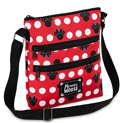 Imagen de Disney bolso bandolera para mujer y adolescente, Mickey Mouse Minnie Mouse, pequeño mujer, rojo, talla única