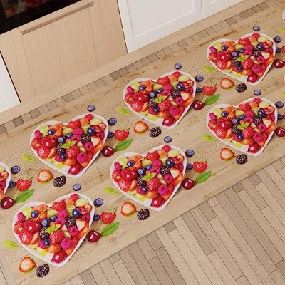 Imagen de PETTI Artigiani Italiani Alfombra de Cocina, Alfombrilla Cocina Antideslizante, Rectangular Microfibra, Diseño Moderno, 100% Made in Italy