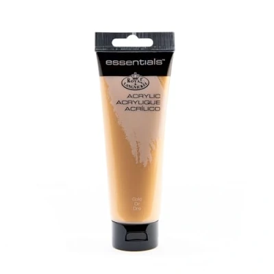 Imagen de Royal &amp; Langnickel Essentials Tubos de pintura acrílica, 120 ml, 3 unidades, color dorado