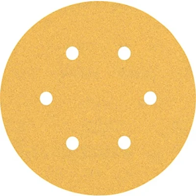 Imagen de Bosch Professional 5 x Lijas Expert C470 con 6 agujeros, para Madera dura, Pintura sobre madera, 150 mm, Grano 100, Accesorios Lijadora excéntrica
