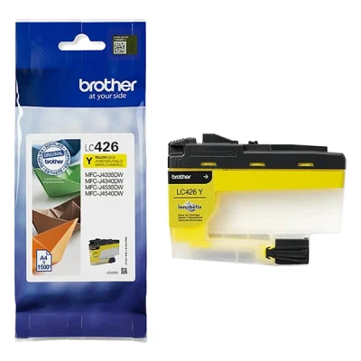 Imagen de Cartucho de tinta Brother LC426Y, Compatible con MFC J4540DWXL, Amarillo