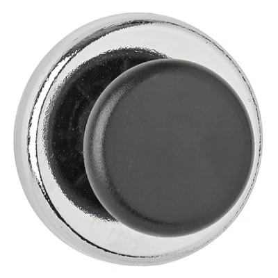 Imagen de MAUL Imán de neodimio, plano alta adherencia para un uso versátil, diseño elegante y moderno, 8 x 3 mm, paquete 10 unidades, color plateado claro