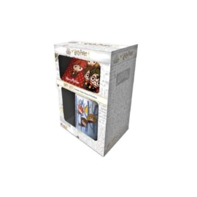 Imagen de Pyramid International Juego de taza, posavasos y llavero Harry Potter en caja regalo (diseño Chibi) 325 ml, producto oficial
