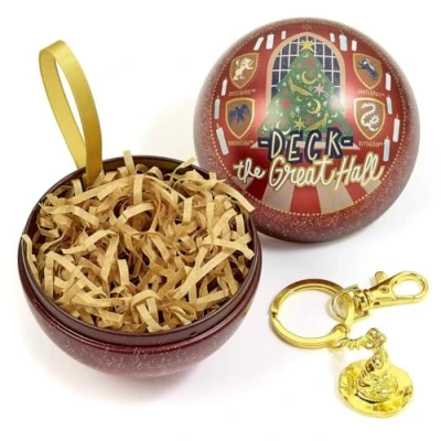Imagen de Harry Potter Sombrero seleccionador en Bola de Navidad Unisex Llavero Colgante Dorado