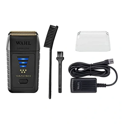 Imagen de Wahl 5 Star Vanish afeitadora de peluquería, aluminio, afeitado cerrado, herramientas acabado, mezcla, ligera, inalámbrica, suministros peluquería