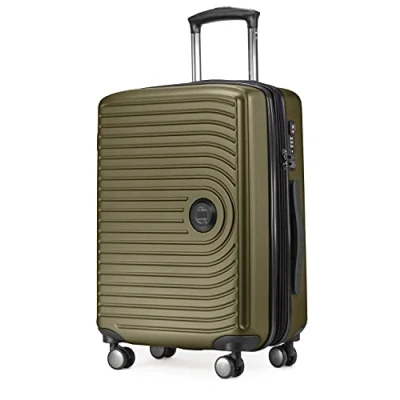Imagen de HAUPTSTADTKOFFER Mitte Maleta Rígida Grande, TSA, 4 Ruedas, Equipaje Facturable con Ampliación de Volumen 8 cm, 77 130 litros, Palta