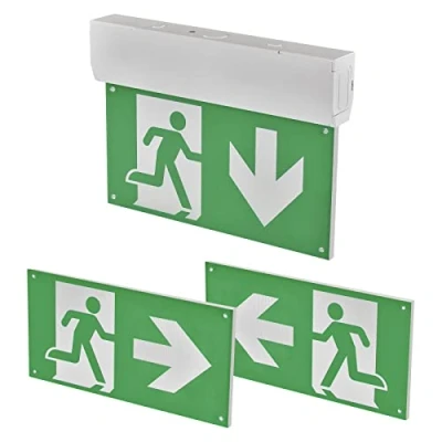 Imagen de EMOS Luz LED de emergencia Iluminación Incluye batería salida con botón manual Modo 3 unidades Montaje en pared y techo blanca fría IP20 para