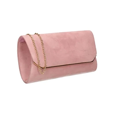 Imagen de SwankySwans Anny Suedette Flapover, Bolsa de Mano para Mujer, Pink, One Size