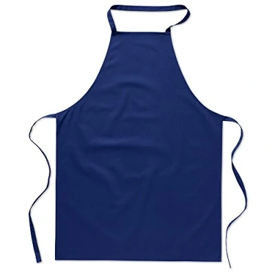 Imagen de eBuyGB Paquete de 1 delantal cocina unisex para cocina, algodón, color azul