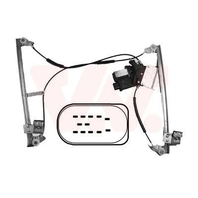 Imagen de Van Wezel Elevalunas Delante, izquierda eléctrico con electromotor función de confort 5825261 VOLKSWAGEN: Polo III Hatchback norauto, oscaro,