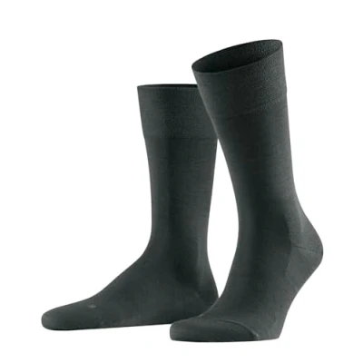Imagen de FALKE Sensitive Berlin M So lana algodón puños sin presión 1 par, Calcetines Hombre, Verde Forest 7474, 43 46