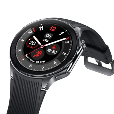 Imagen de OnePlus Watch 2 con Wear OS4, chipset Snapdragon W5, hasta 100 horas de duración la batería, pantalla AMOLED 1.43, construcción acero inoxidable y cristal zafiro, GPS doble frecuencia,