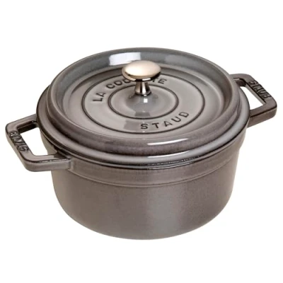 Imagen de STAUB Cacerola/Cocotte de Hierro Fundido, 22 cm Diámetro, 2,6 L, Gris Grafito