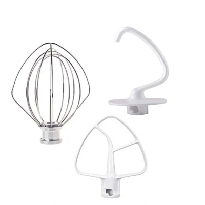 Imagen de Juego de accesorios para amasar K45DH, batidor plano K45B, K45WW robot cocina Kitchenaid 5KSM90, 5KSM45, 5KSM150, 5KSM156, 5KSM125, 5KSM175