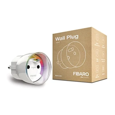 Imagen de FIBARO FGWPE 102 ZW5 Adaptador de Enchufe Eléctrico , 65 mm, 4.3 cm, Tipo E (FR), color Blanco