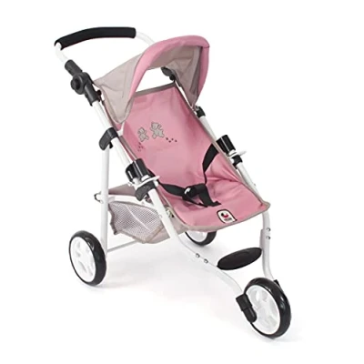 Imagen de Bayer Chic 2000 Cochecito de muñecas Lola, joggy, muñecas, Osito, Rosa, 70 x 33 62 cm