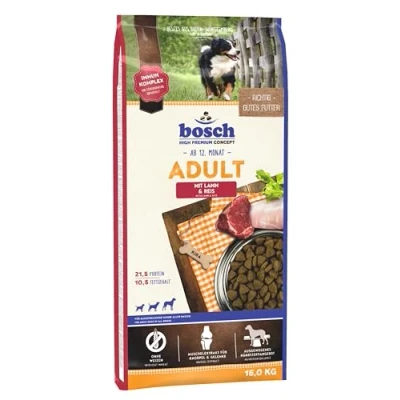 Imagen de bosch HPC Adult con cordero y arroz Alimento seco para perros adultos de todas las razas 1 x 15 kg