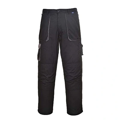 Imagen de Portwest Pantalón Texo Contrast Con Forro, Tamaño: XL, Color: Negro, TX16BKRXL