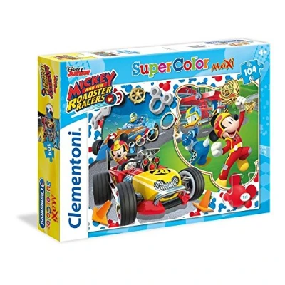 Imagen de Clementoni 23709 Puzzle 104 Piezas Maxi Mickey and The Roadster Racer, Multicolor (23709.8)