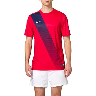 Imagen de Nike Short Sleeve Top Sash JSY Camiseta, Hombre, Rojo/Blanco (University Red/Football White), M