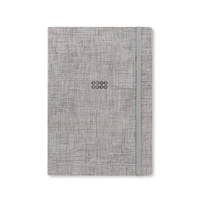 Imagen de Letts Edge Agenda de 18 meses, tamaño A5, vista semanal, con notas 2023/2024, color gris