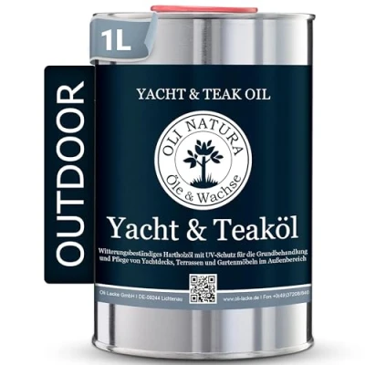 Imagen de Aceite para yate y teca OLI NATURA (aceite de madera uso en exteriores, protección UV), contenido: 1 litro, color: