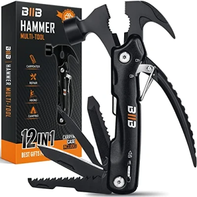 Imagen de BIIB Regalos Originales para Hombre, 12 en 1 Multiherramienta Camping Accesorios, Navidad, dia del Padre, Gadgets Tecnologicos, Regalo Hombre Cumpleaños