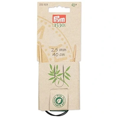 Imagen de Prym 1530 Bambú (40cm, 2.50mm) Circular Aguja 1