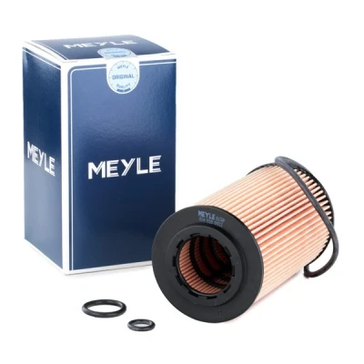 Imagen de MEYLE 014 018 0012 Filtro de aceite ORIGINAL Quality con junta Cartucho filtrante MERCEDES BENZ: Sprinter 3.5 T Furgón, Clase C Berlina