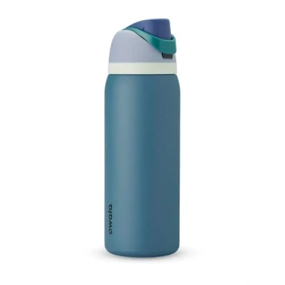 Imagen de Owala FreeSip Botella agua acero inoxidable con pajita, 945 ml térmica a prueba de fugas para el deporte y los viajes, sin BPA, Denim