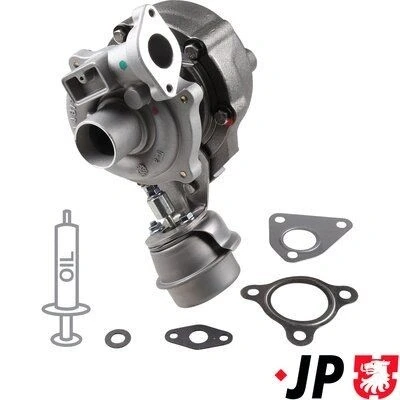 Imagen de JP GROUP 3317400200 Turbocompresor de gases escape incl. kit juntas FIAT: Doblo I Cargo, Familiar, Punto Evo Hatchback