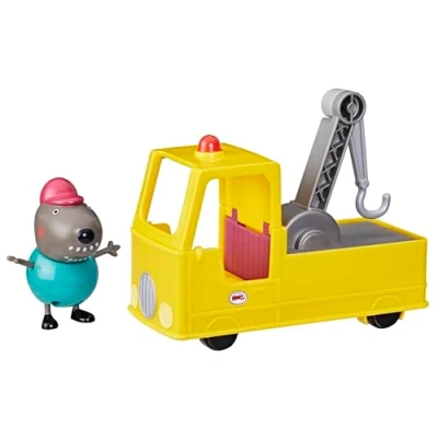 Imagen de Peppa Pig El Gran Remolque del Abuelo Dog Set de vehículo construcción y Figura Juguete Preescolar para niños niñas a Partir 3 años