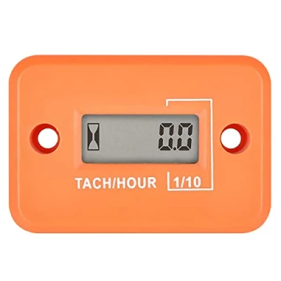 Imagen de Yooreal Digital Hour Meter Tacómetro, diseño impermeable para motosierra, motor de coche, tractor, fuera borda, generador jardín, ATV, quitanieves, moto cross