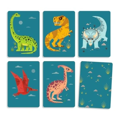 Imagen de Dino Draft dinosaurios Games Playing cards (DJ05093) Djeco